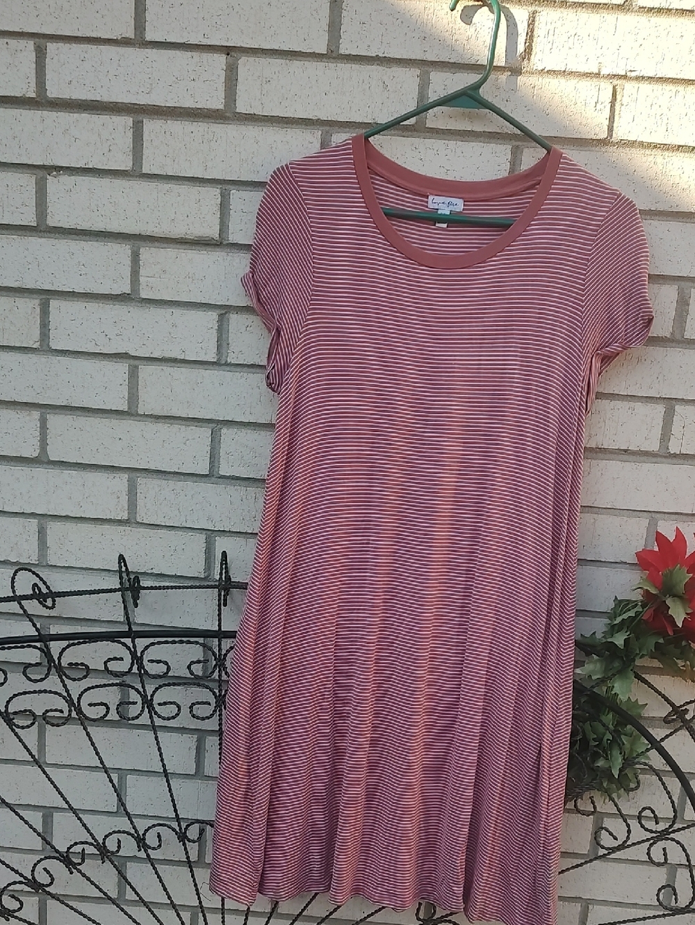 Striped Dress By Love,Fire